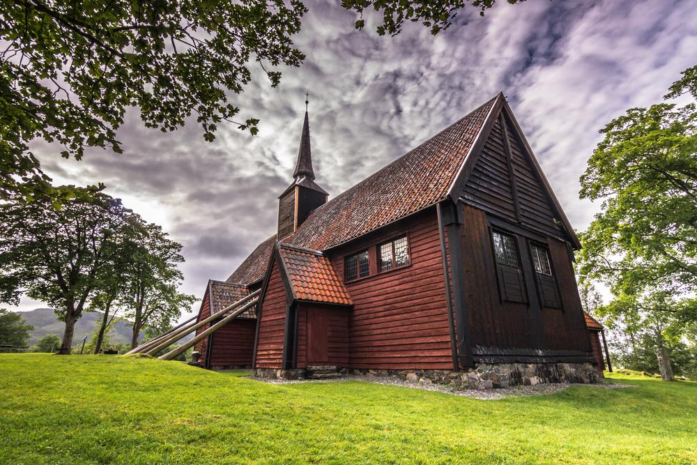 Kaupanger Stave Church near Sognefjord